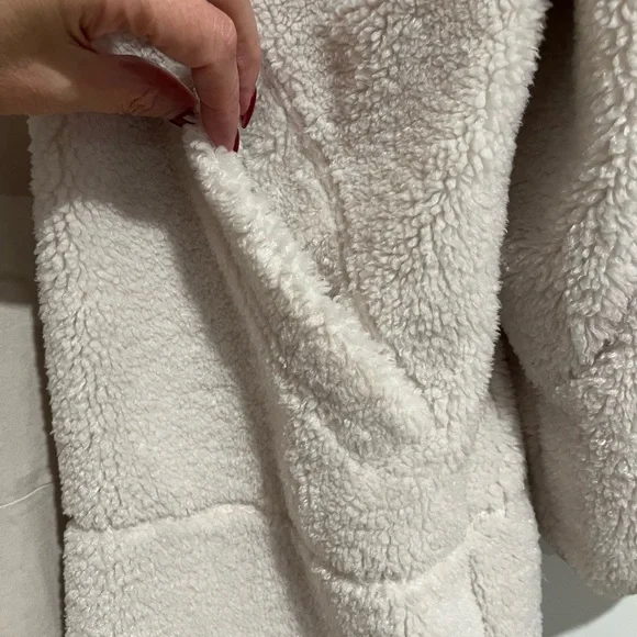 Lululemon Collarless Textured Fleece Full Zip Coat NWT